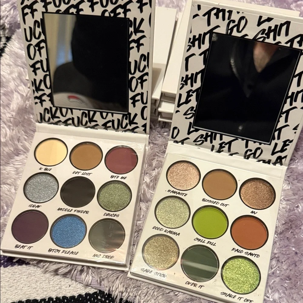 Bh cosmetics set of eyeshadow palette “f” off and “let that sh** go” 🆕 - Picture 2 of 2